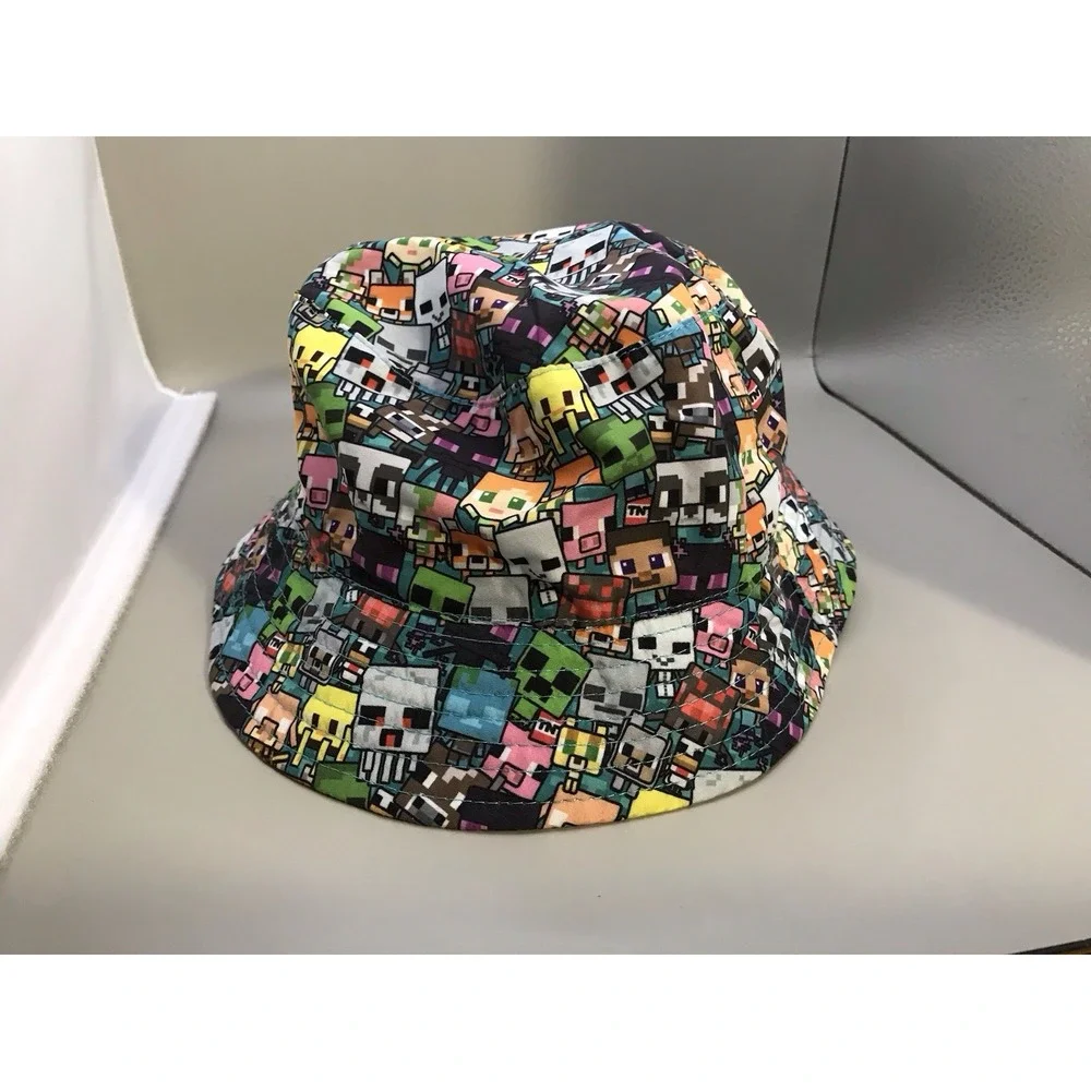 Kids‎ Unisex Mojang Green Reversible Minecraft Bucket Hat